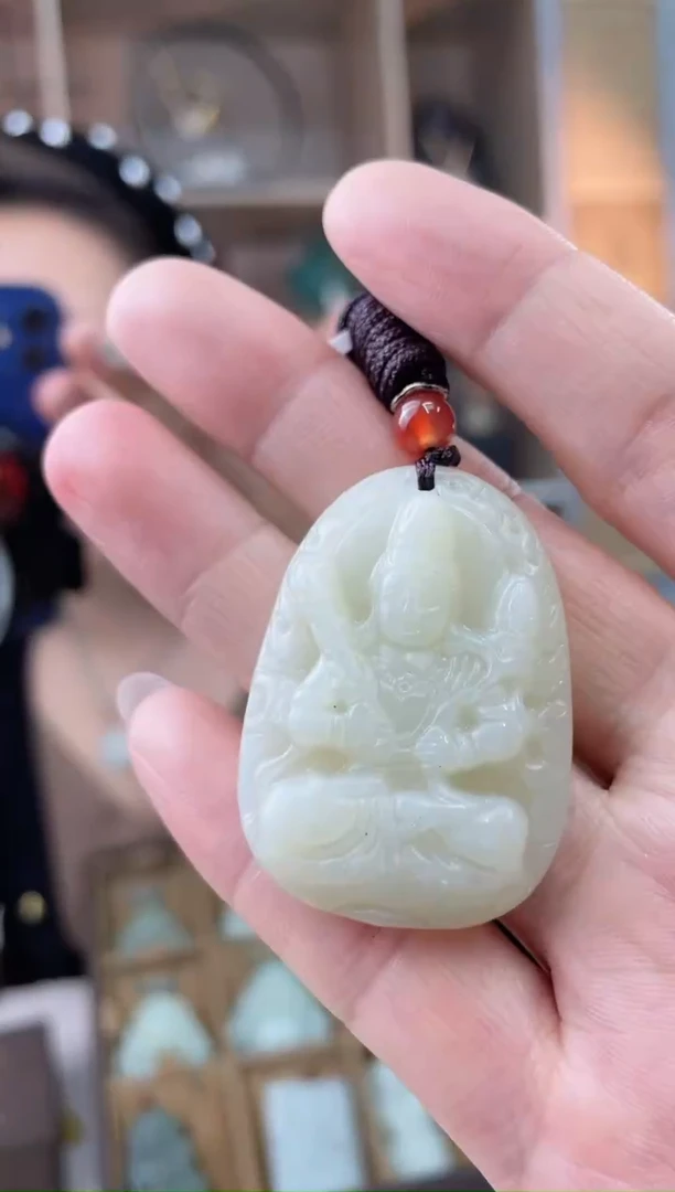 【闪购商品】和田玉吊坠(不含链)未镶嵌新疆和田玉zp1055虚空藏