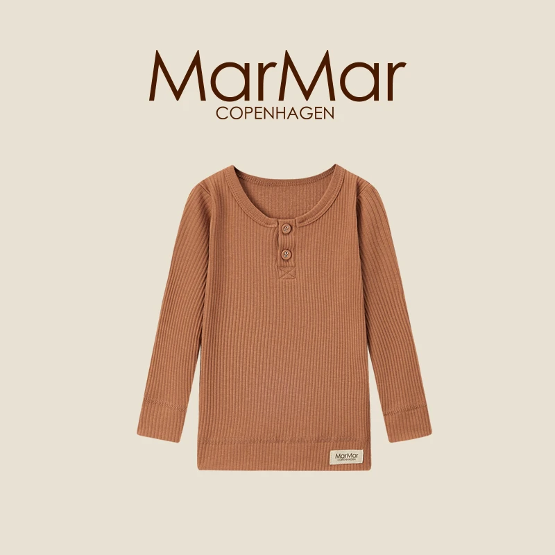 MarMar2024新品儿童长袖上衣宝宝秋季打底衣服男女童家居服童装