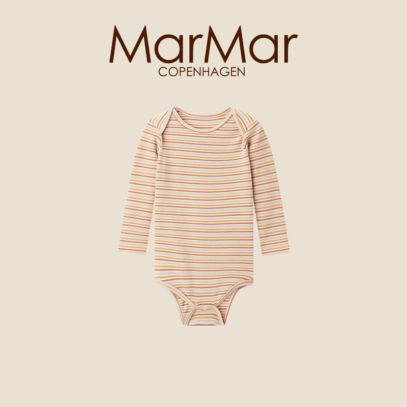 MarMar2024秋季新品婴儿衣服新生儿宝宝三角包屁衣长袖打底哈衣