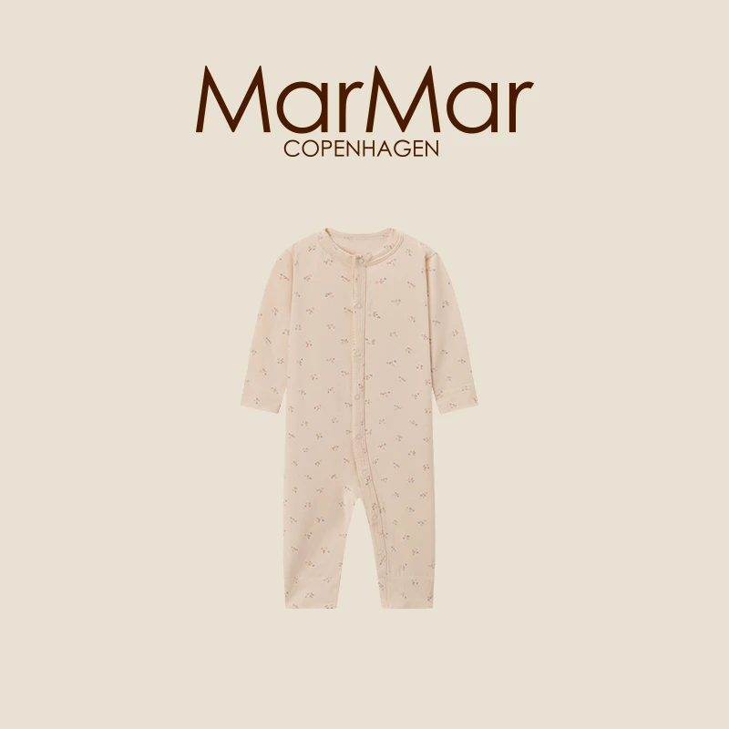 MarMar婴儿连体衣服宝宝春秋长袖哈衣婴幼儿莫代尔爬爬服