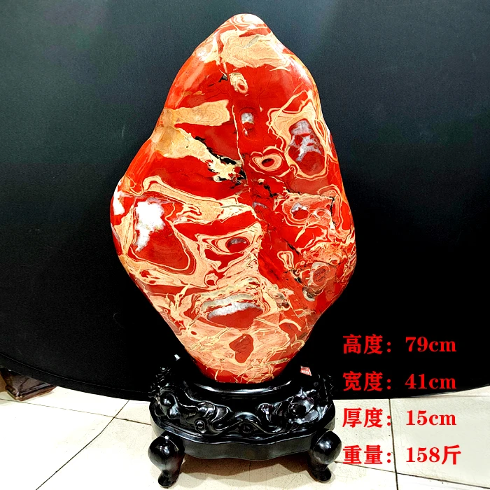 家居装饰品乔迁开业公司办公室客厅中式红玄关落地大摆件