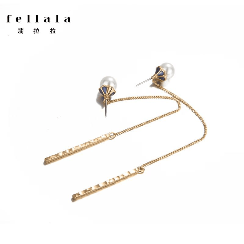 Fellala翡拉拉十二生辰花精灵花耳坠耳饰流苏