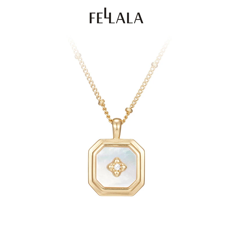 Fellala/翡拉拉「窗影」原创小众高级设计感简约时尚潮流项链女
