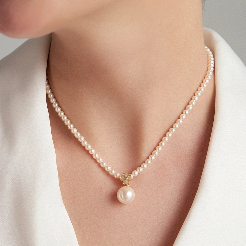 [抖音双11」Fellala/翡拉拉「印象巴黎」系列优雅四叶草施家珠项