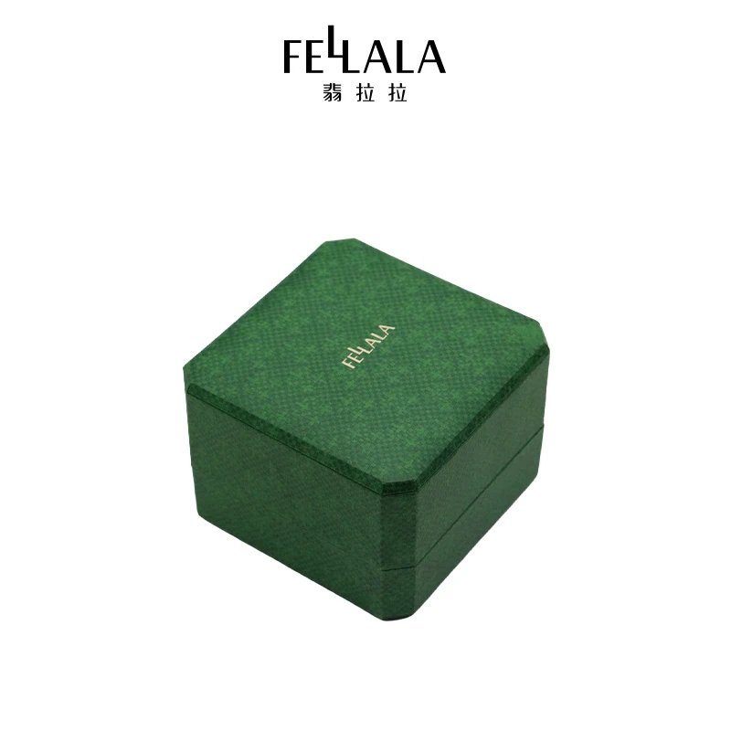 Fellala/翡拉拉 【首饰盒/箱】 原创优雅气质首饰盒时尚绿色