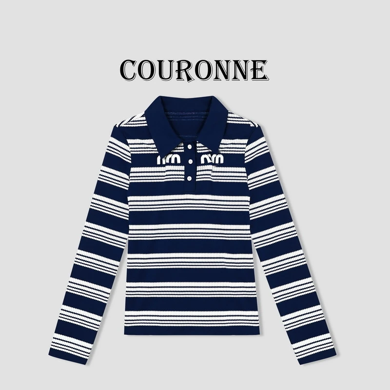 [桐桐]-潮牌设计感潮酷修身百搭圆领长袖上衣27427