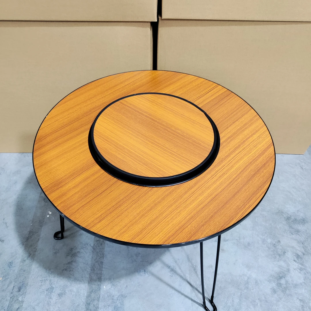 户外野营易拆卸烧烤木纹围炉桌加厚木纹桌