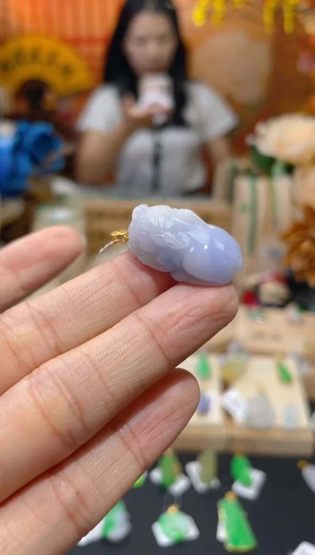 【闪购商品】翡翠颈饰18K金镶嵌假一赔三