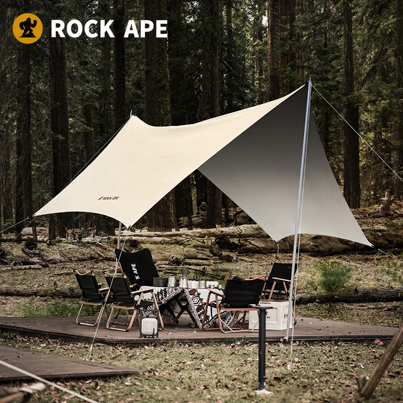 洛克猩球六角天幕 帐篷户外野营加厚防雨露营 大型户外天幕8-12人