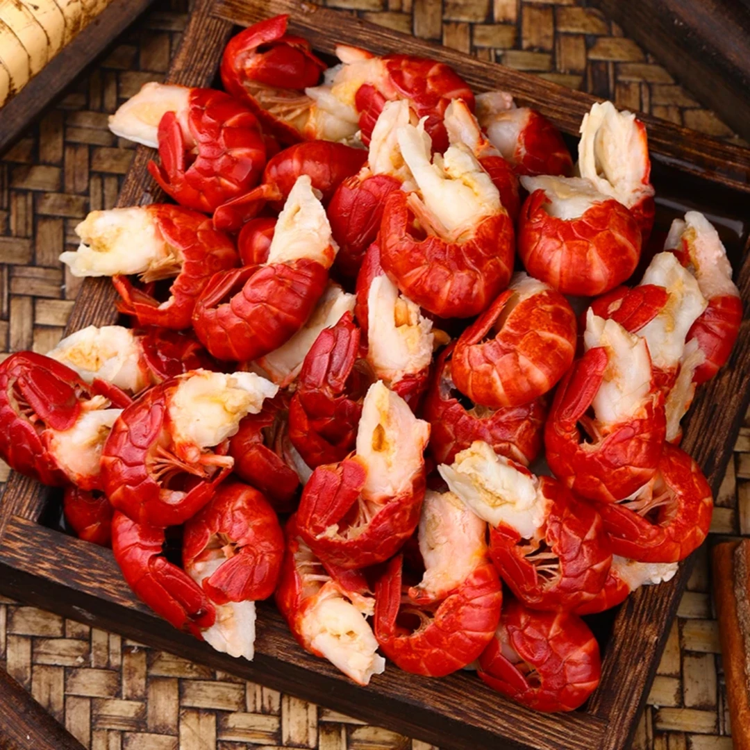 《6月新货》大一号125粒左右/斤新鲜龙虾大虾尾3斤液氮薄冰顺丰发货