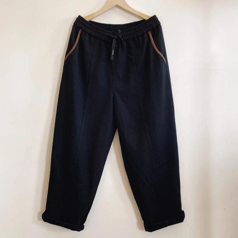 春款新款休闲牛仔裤时尚百搭简约宽松潮流松紧腰2024新款YX104514