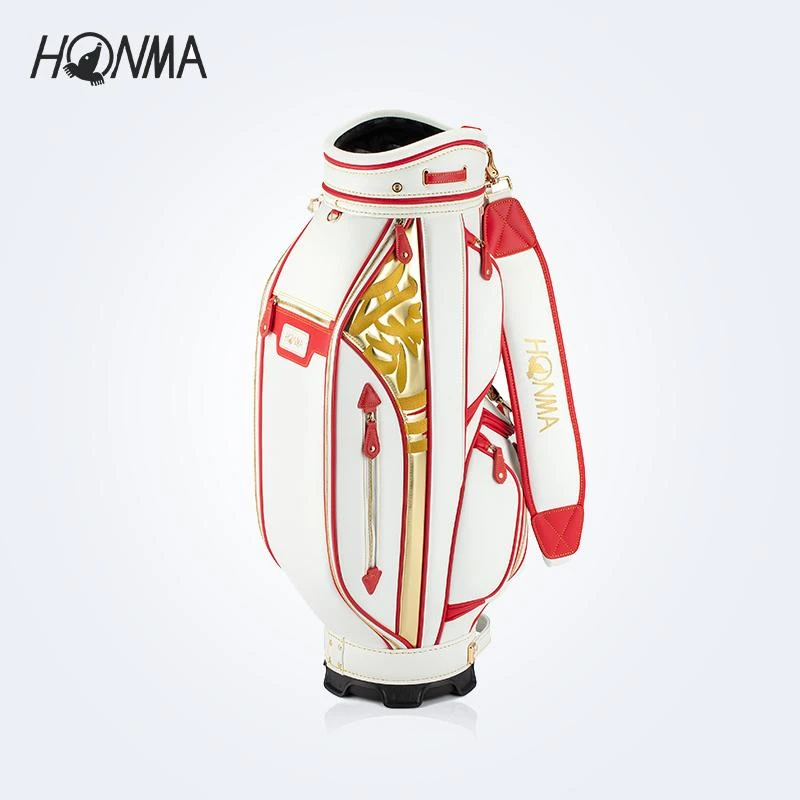 HONMA DARUMA高尔夫球包刺绣口袋拉链斜挎包休闲运动球包龙年新款
