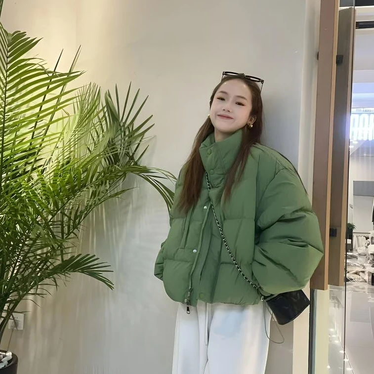 立领羽绒服百搭韩版【喜田】#5722