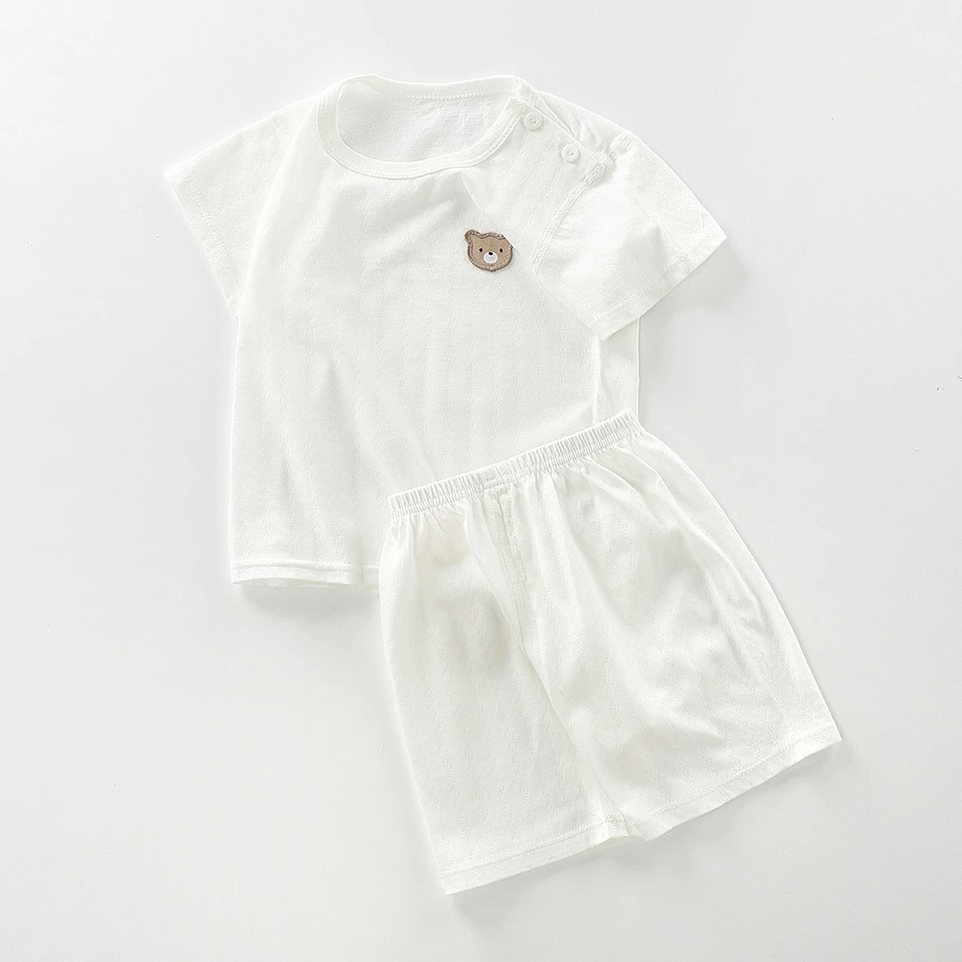 宝宝睡衣夏季薄款家居服儿童空调服套装纯棉短袖透气清凉休闲套装