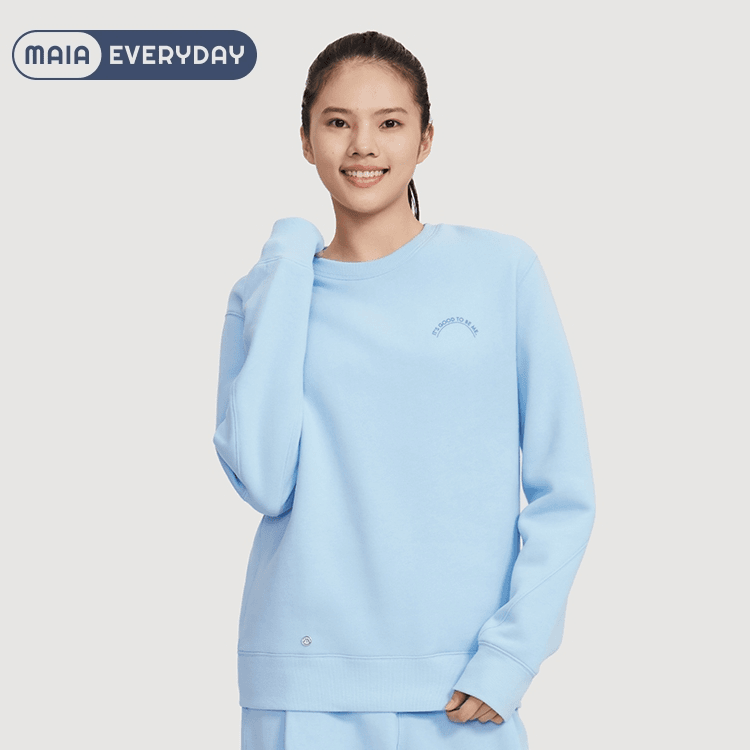 MAIAACTIVE Everyday 简约宽松廓形圆领休闲运动卫衣 212SW006