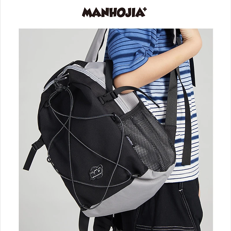 漫画家潮童装男童户外旅行包儿童书包登山徒步双肩包男孩时尚包