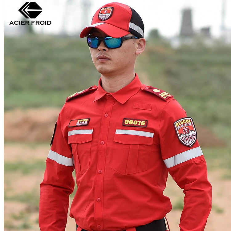 朗森凯 LANCEONKAY火崖1代弹力速干救援服长袖消防应急抢险救援服