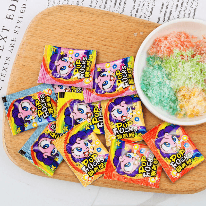 强劲跳跳糖水果味乐趣糖果圣诞礼包怀旧儿童休闲小零食开袋即食