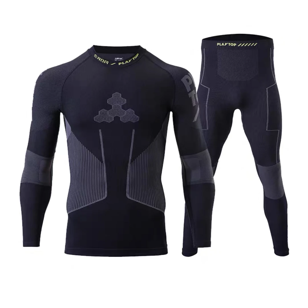 PLAYTOP火山泥滑雪速干压缩衣