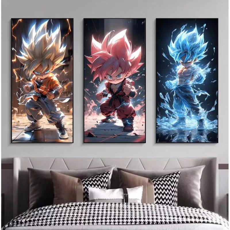 《七龙珠小悟空》客厅卧室装饰画背景挂画竖版30*60