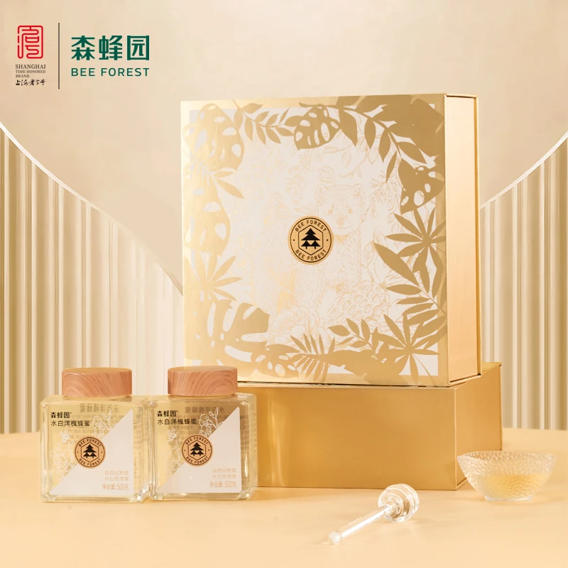 【森蜂园】水白洋槐蜂蜜礼盒500g*2瓶/盒(礼盒装)