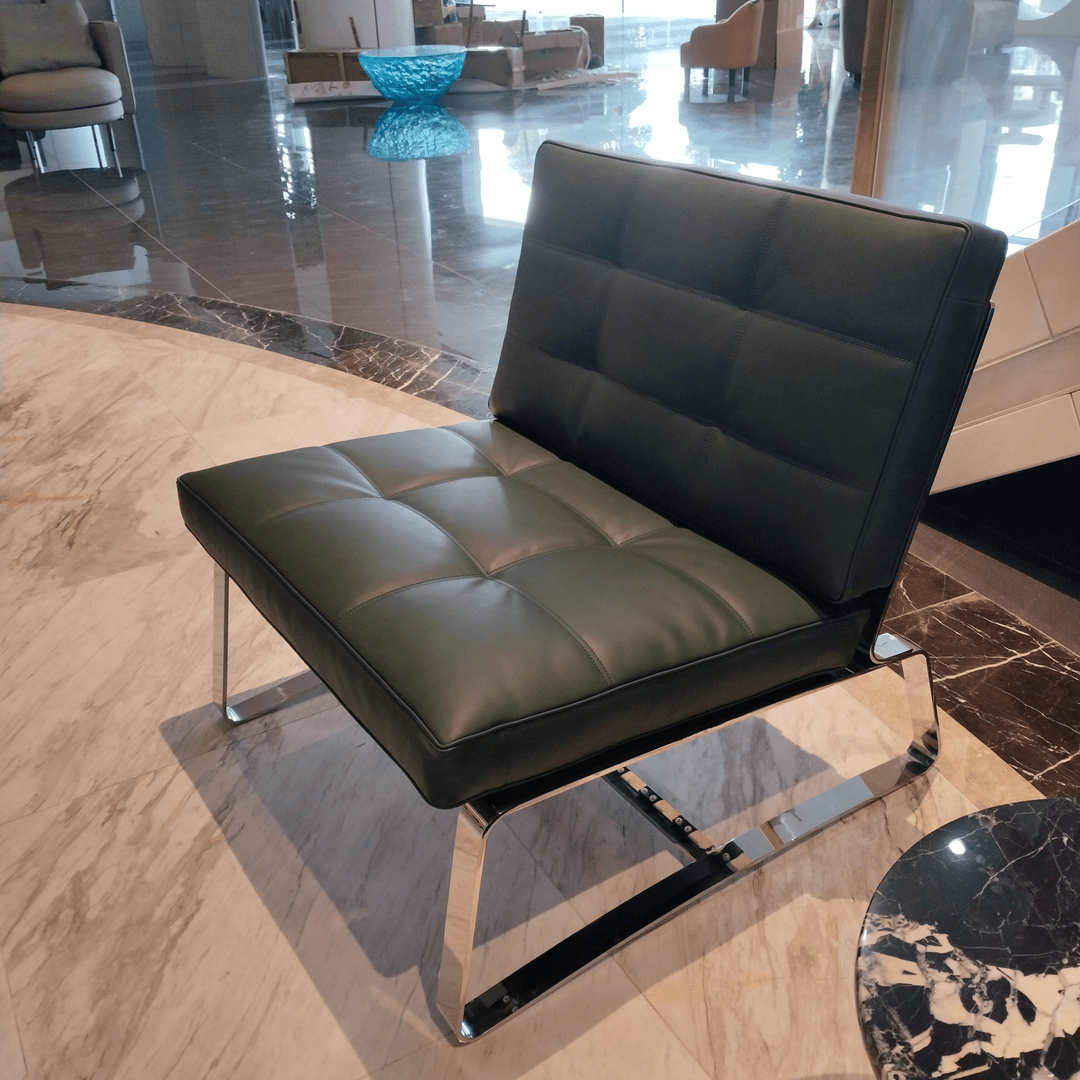 FS-NBR-619X 休闲椅-全皮-客厅 中式 单人个性异形旋转云朵皮艺