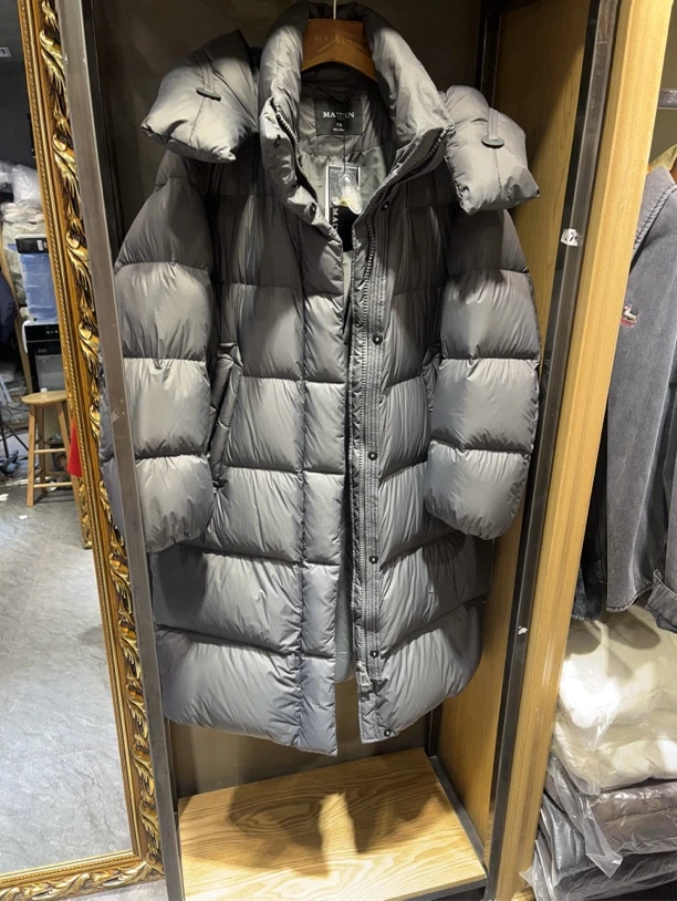 麦寻YRLLQ004时尚户外连帽长款保暖棉衣