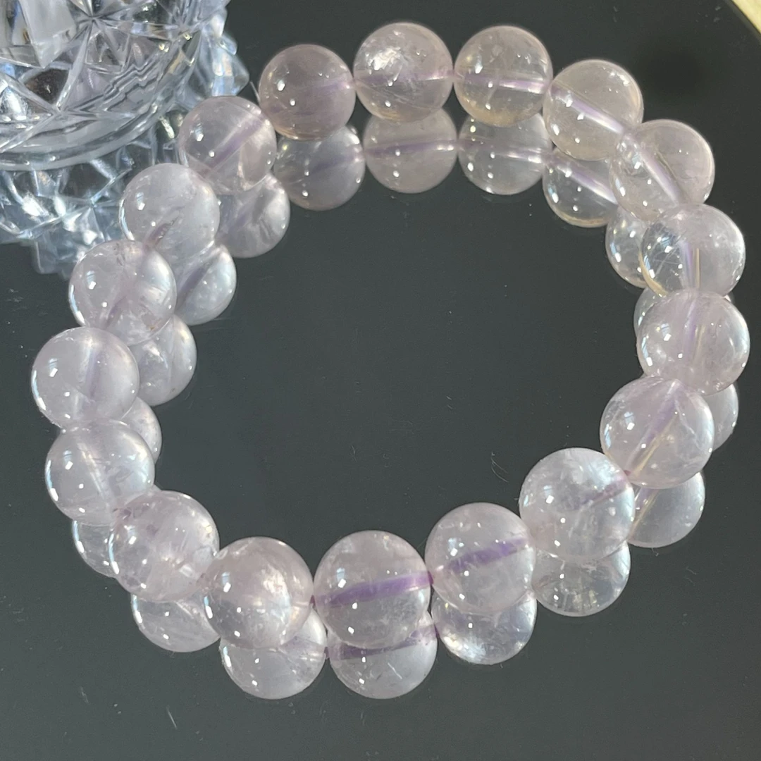 「卷云舒」紫莫粉手链-多样性发一