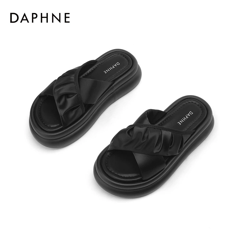Daphne/达芙妮Daphne/达芙妮百搭一字拖新款网红时尚休闲夏季外穿