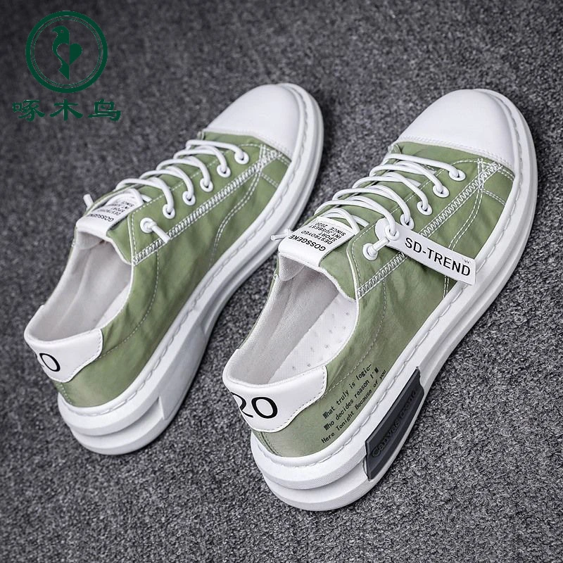 男鞋帆布鞋男春秋2024新款夏季小白鞋男款百搭休闲鞋男士板鞋