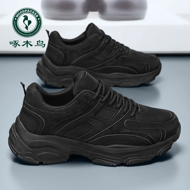 【正品】啄木鸟夏季男鞋2024新款透气网面鞋子男潮流百搭运动鞋潮
