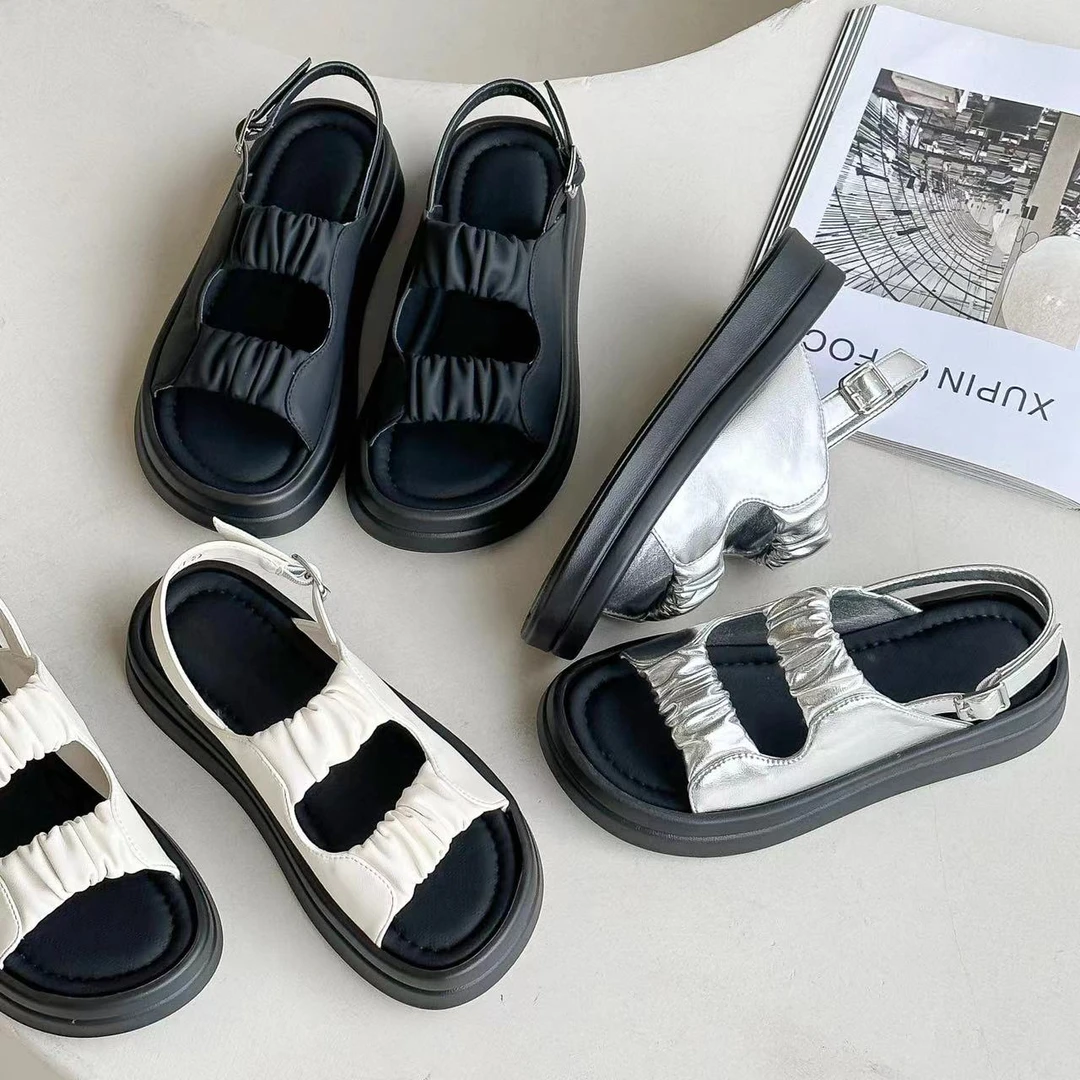 有意思思女鞋—‘法式凉鞋’夏季时尚晚晚风外穿百搭配裙子的凉鞋