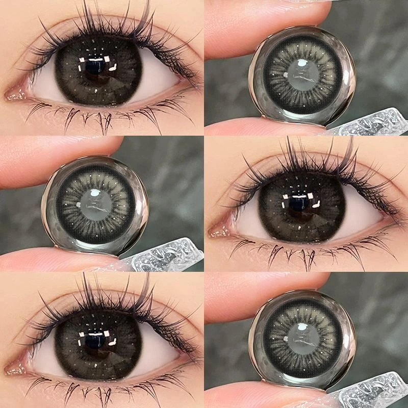 OVOLOOK雾面雪山美瞳14.5隐形眼镜奶fufu学生女近视水润半年抛C