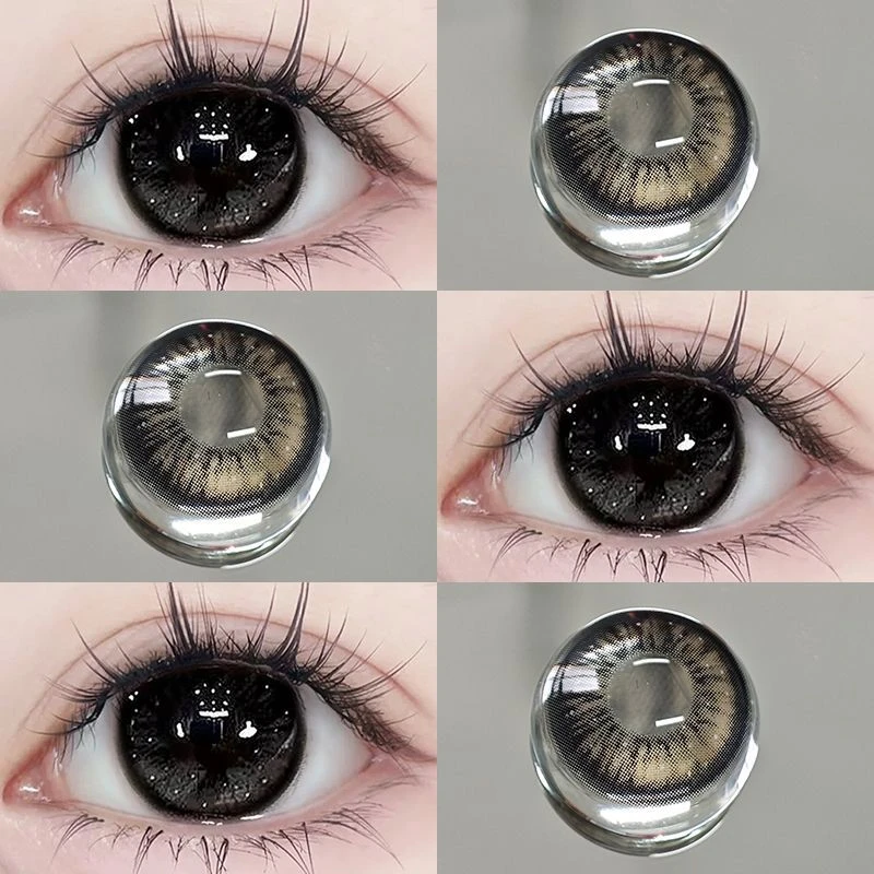 OVOLOOK【日抛10片装】雾面雪山美瞳隐形眼镜大直径学生正品舒适