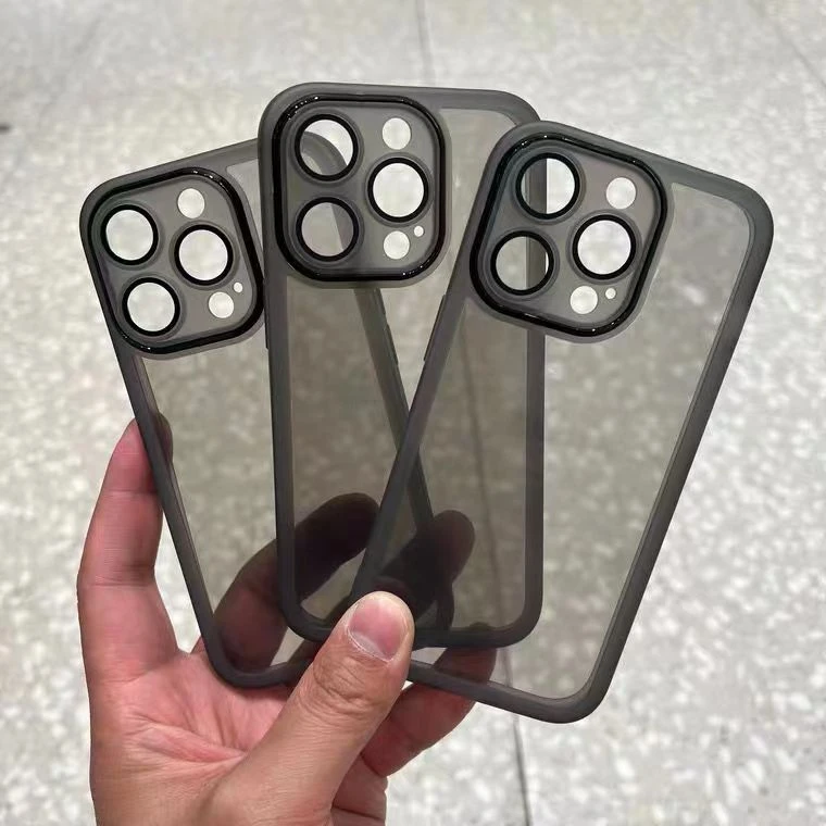 带镜头膜手机壳适用苹果15Promax华为荣耀小米OPPO一加vivo软iQOO