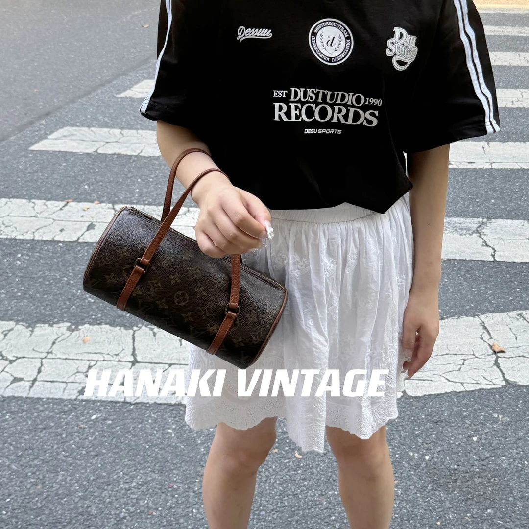 95新 LouisVuitton/路易威登 花绮中古/LV老花26巴比龙手提包