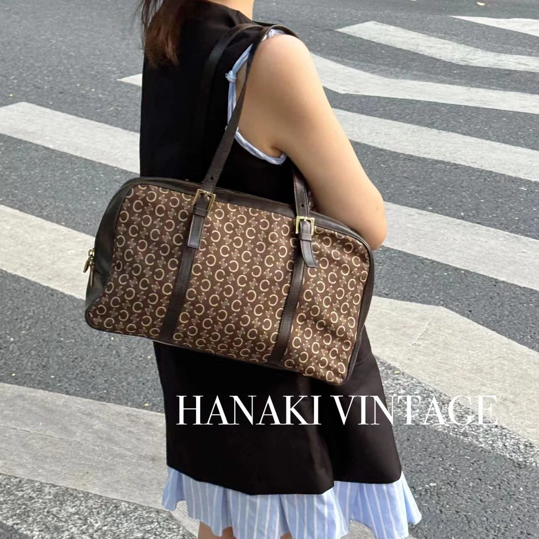 95新 Celine/思琳 花绮中古/Celine公文单肩包/95新