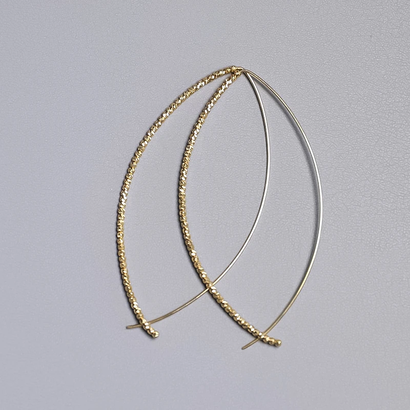 18k金爆闪珠珠耳环 耳环