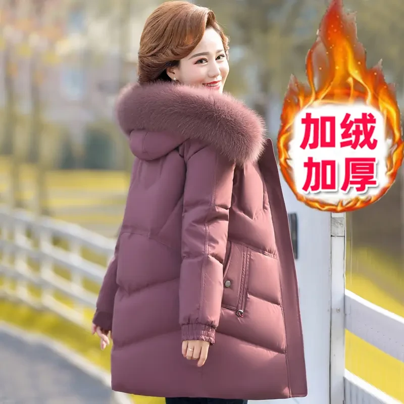 2025新款洋气高级感妈妈装棉服高档显气质大气母亲装保暖棉袄减龄