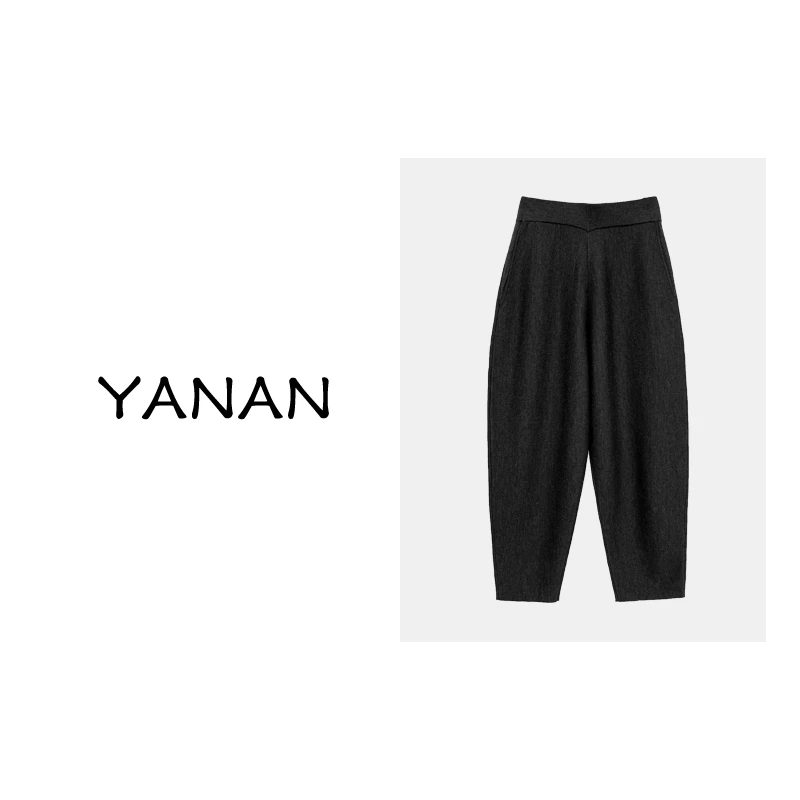 【亚楠本楠】静奢◆羊毛裤松紧腰加厚保暖百搭休闲裤1269