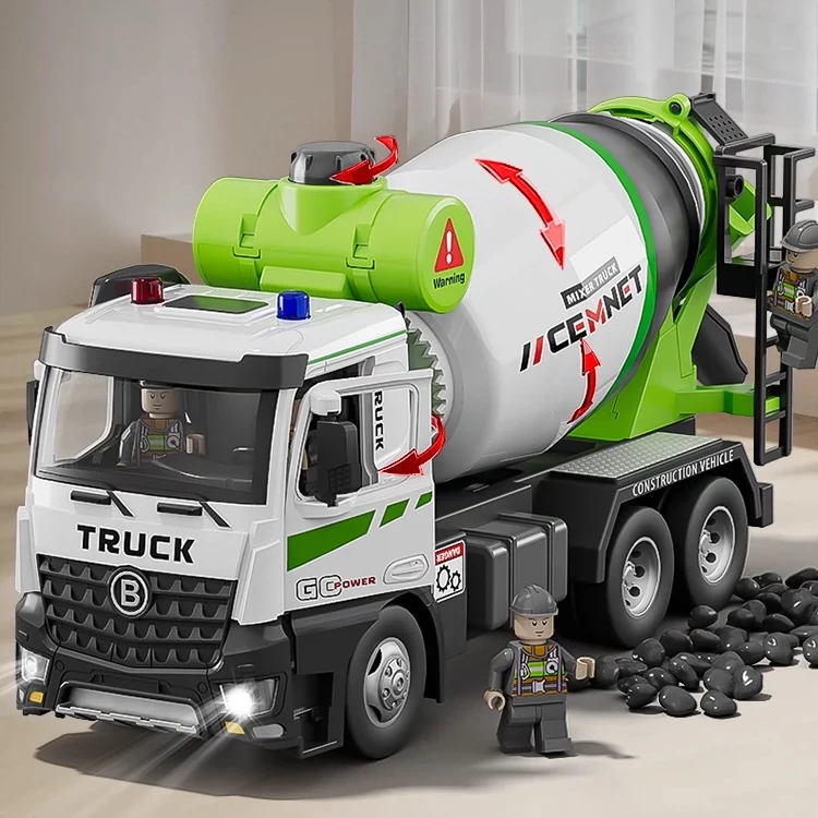 电动大号惯性合金搅拌车玩具混凝土男孩3-6岁仿真水泥搅拌工程车