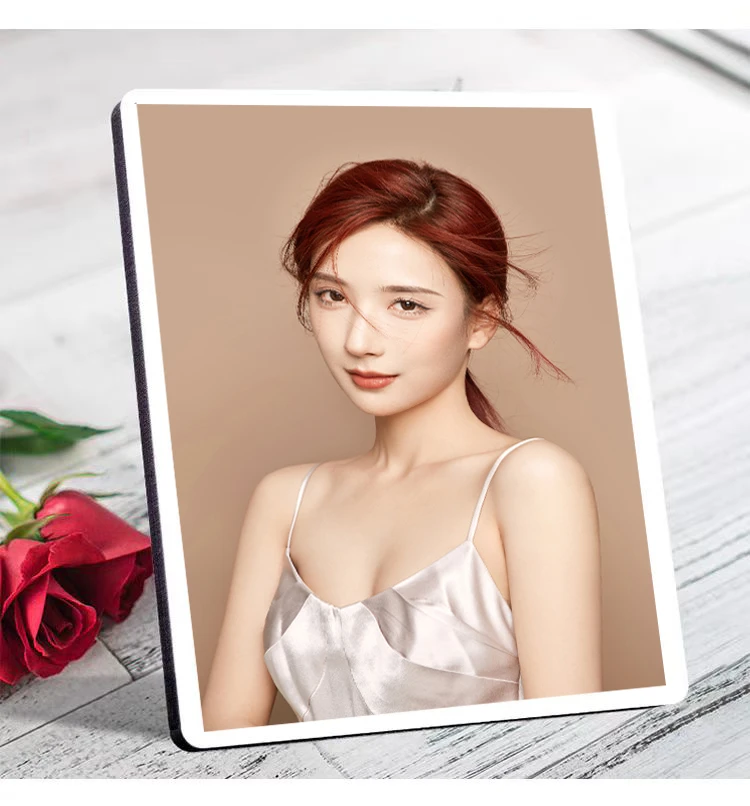 10寸相框摆台发送照片定制无边框桌面摆台宝宝照全家福写真照影楼
