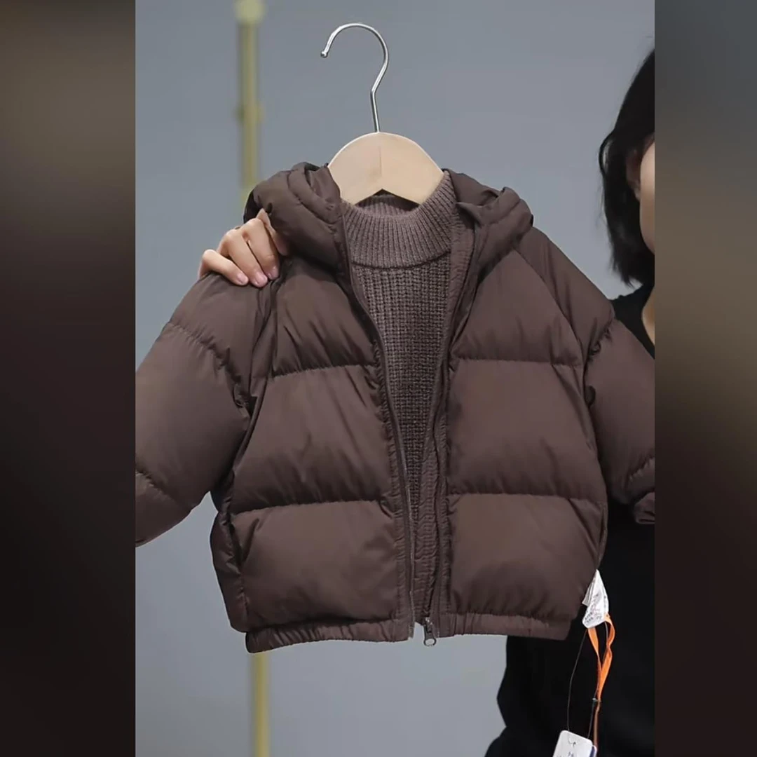 【连帽三防羽绒服 小洛妈咪】婴儿童羽绒服男女宝宝秋冬小童外套J25