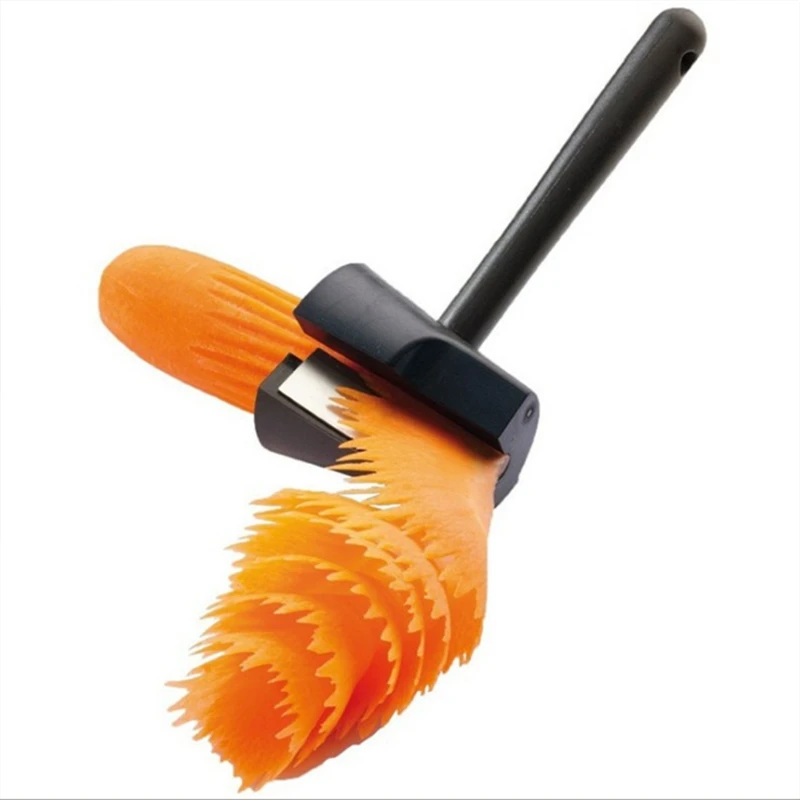 不锈钢沙拉果蔬卷花器套装胡萝卜黄瓜螺旋卷刀盘饰刨丝片器造型刀