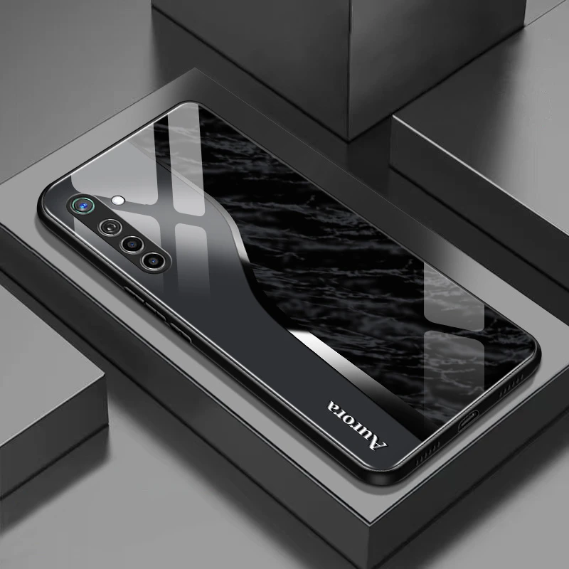 适用于OPPO K5大理石纹理轻奢玻璃手机壳高颜值设计时尚