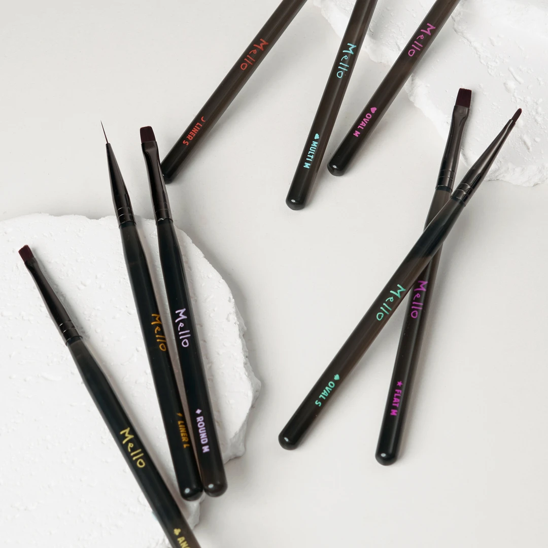 Mello英文系列美甲笔刷一套