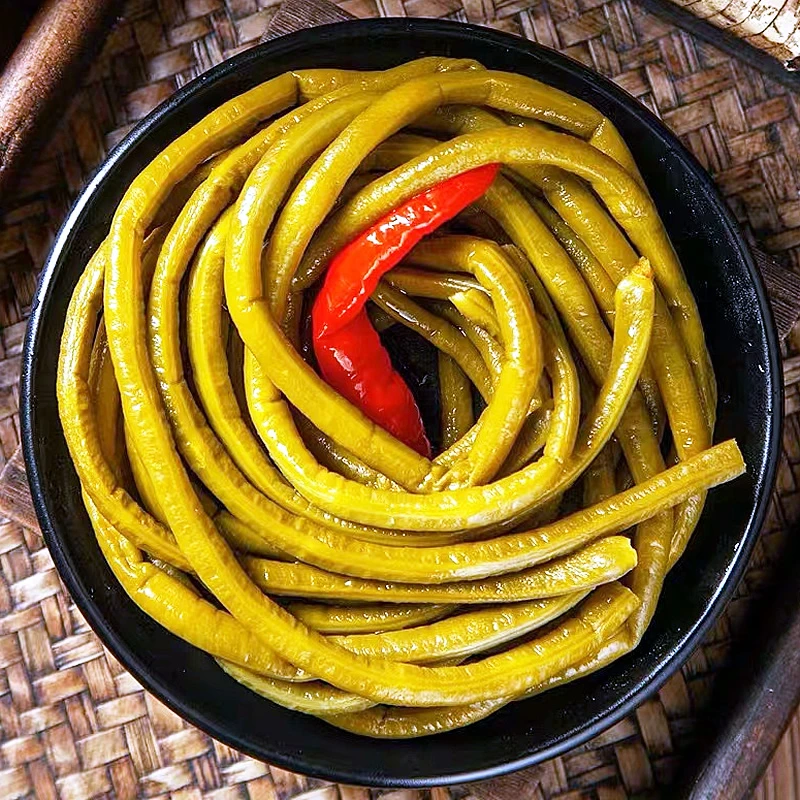 农家正宗老坛酸豆角泡豇豆长豆角下饭菜腌缸豆咸菜真空袋装腌制