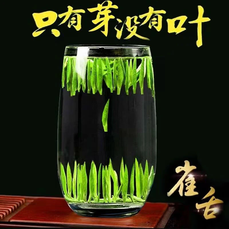 2024新茶特级雀舌芽头绿茶茶叶明前头采单芽清香型 全芽雀舌 罐装