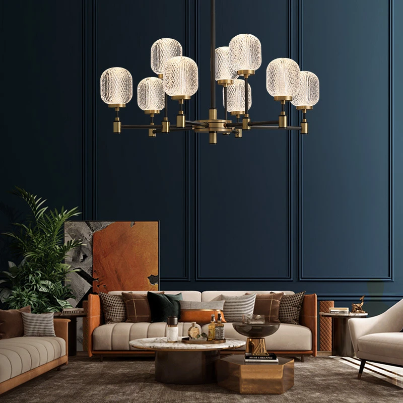 灯佐全铜轻奢吊灯客厅现代简约大气水晶吊灯餐厅灯2025年新款灯具