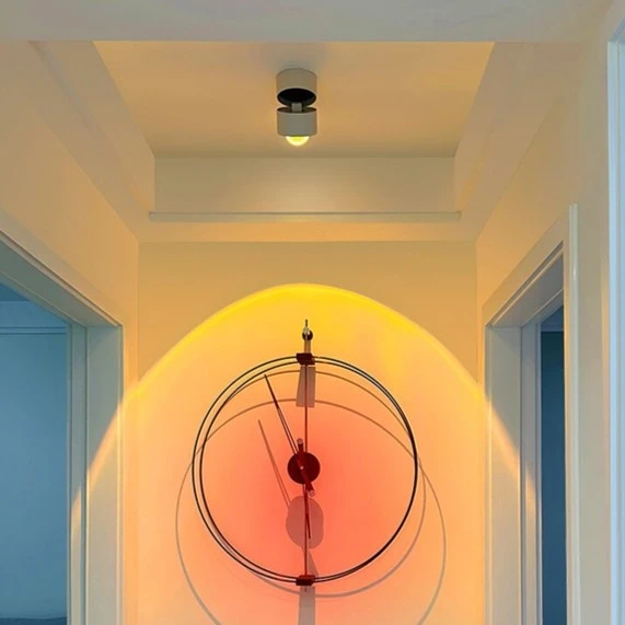 灯佐网红夕阳红射灯玄关照画日不落氛围灯小山丘入户家用充电壁灯